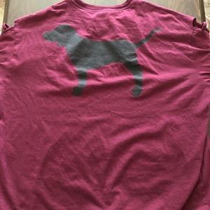 Pink long sleeve top size large